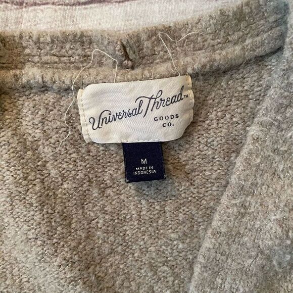 Universal thread women M open front Longsleeve cardigan w/pockets tan - Picture 9 of 11